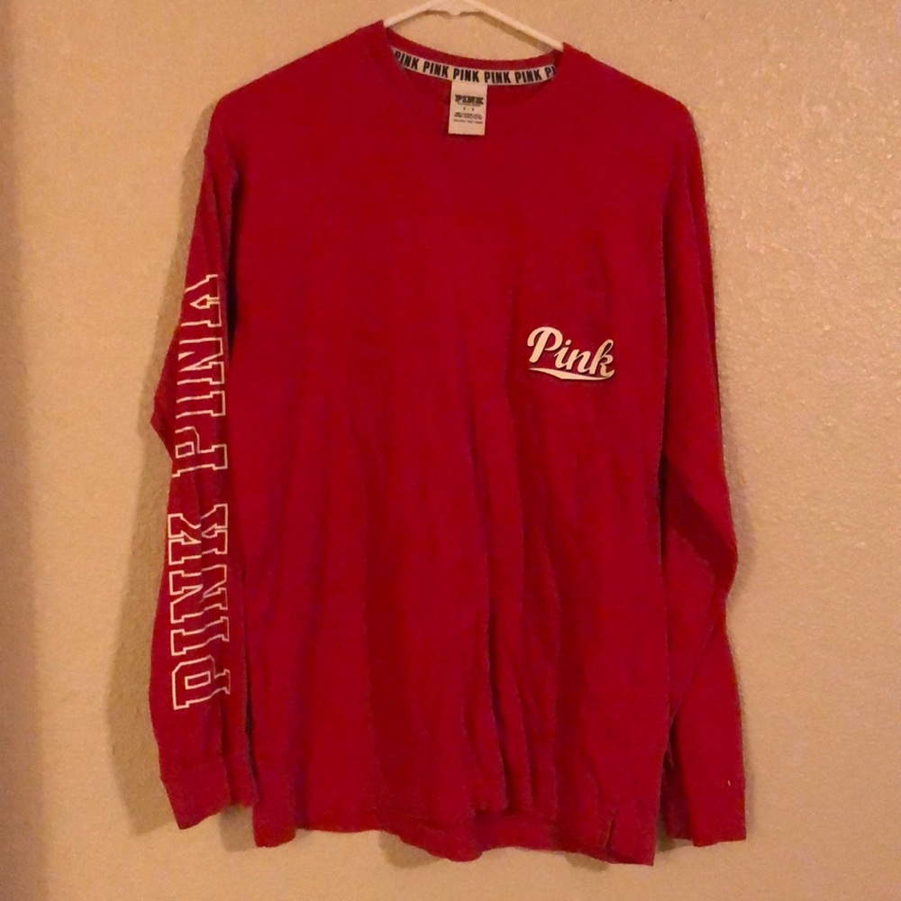 Victoria secret pink Red shirt